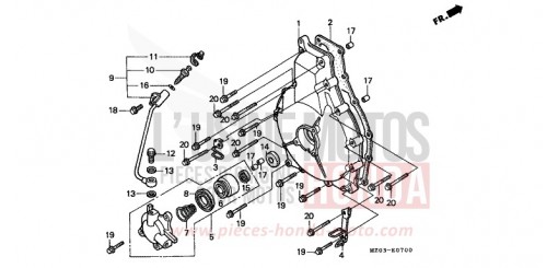 CARTER D'EMBRAYAGE GL1500CV de 1997